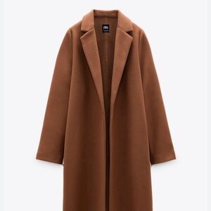 Zara Camel Lapel Coat